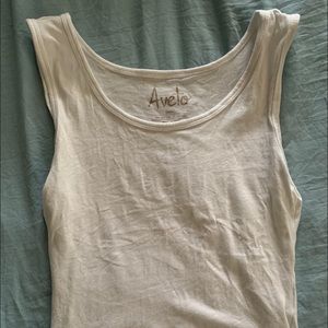 Aveto crop white tank